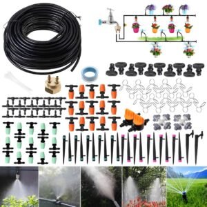 Garden Irrigation System,139 Pack+164ft Tubing Hose Drip Irrigation Kit